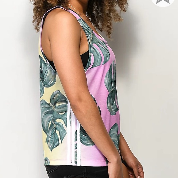 Adidas X FARM Tropical 3 Stripe Tank Top - Picture 3 of 12
